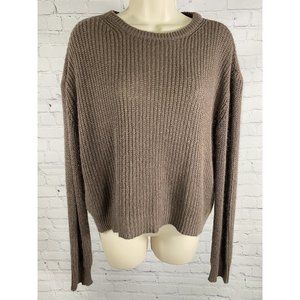 Dont Ask Why Brown Pullover Long Sleeve Knit Sweater Made in Italy ONE SIZE